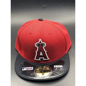 Los Angeles Angels New Era Men's MLB Authentic Diamond Era 59fifty Fitted Capsz8